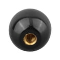 thumbnail image 4 of Machine Tool Handle Ball Nuts Bakelite Ball Brass Core Handle Head Thread Ball Nut Knob Machine Tool Fastener Accessories M4-16Black, 4 of 9