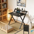 thumbnail image 6 of Ktaxon Folding Laptop Computer Desk Workstation Table No Assembly Wood Desktop Study Writing Desk Home Office Furniture, 6 of 6