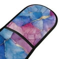 thumbnail image 4 of Yayeee Double Oven Mitt Kitchen Heat Resistant Baking 35" x7" Quilted Glove, Watercolor Blue Marble Pattern, 4 of 6