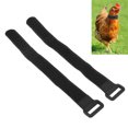 thumbnail image 1 of 2pcs Collier de Poulet, Nylon Matériel Anti Crochet Cou de Poulet Ceinture Réglable Simple Conception Collier de Poulet pour Coqs Coq Rouge, Noir, 1 of 8