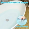 thumbnail image 3 of Bathtub Drain Stopper, 5'' Drain Cover Tub Stopper Universal Bath Tub Drain Stoppers Plug, 4PCS Silicone Flat Suction Bathtub Drain Cover for Bathroom&Kitchen(Multi-Colored), 3 of 6