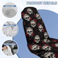 thumbnail image 4 of ZUXONGSY Car Seat Cover Towel Skull Rose Print Auto Front Seat Covers Washable Towel Bucket Seat Covers Gift for Car Outdoor Sport Activities, 4 of 8