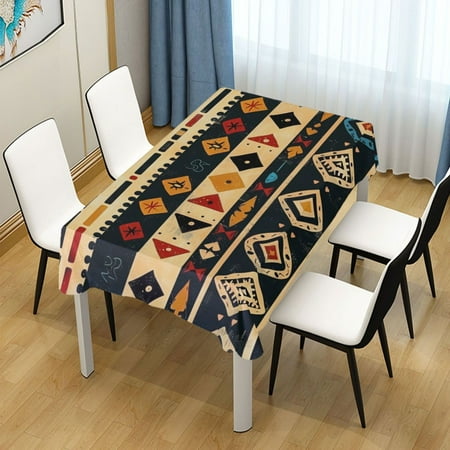 

ALAZA Boho Tribal Ethnic Rectangle Tablecloth Tablecover Dinning Table Cloth 60 x120