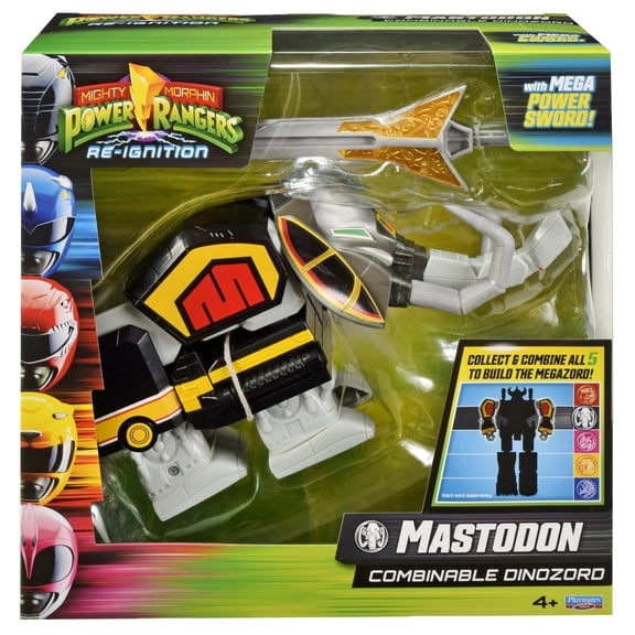 Figura de Acción Megazord Combinable Mastodonte de 6 Pulgadas - Power Rangers Re-Ignition