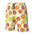 thumbnail image 4 of Lukts Lemon Orange Print Mens Swim Trunks Quick Dry Swim Shorts with Funny Beach Shorts-Small, 4 of 6