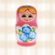 thumbnail image 2 of Muñecas Matryoshka de madera muñecos creativos de anidación regalo características tradicionales, 2 of 4