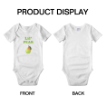 thumbnail image 3 of Cute Baby Bodysuit Lil' Pear Fruit Funny Boy & Gril Baby Jumpsuits Newborn Clothes (White, 0-3 Months), 3 of 5