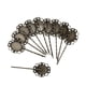 thumbnail image 1 of 10 Piezas de Bronce Ovalada Pinza para El Cabello Pin Headwear Joyería, 1 of 6