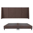 thumbnail image 1 of Box Base Cama King Size + Cabecera Milan Chocolate, 1 of 8