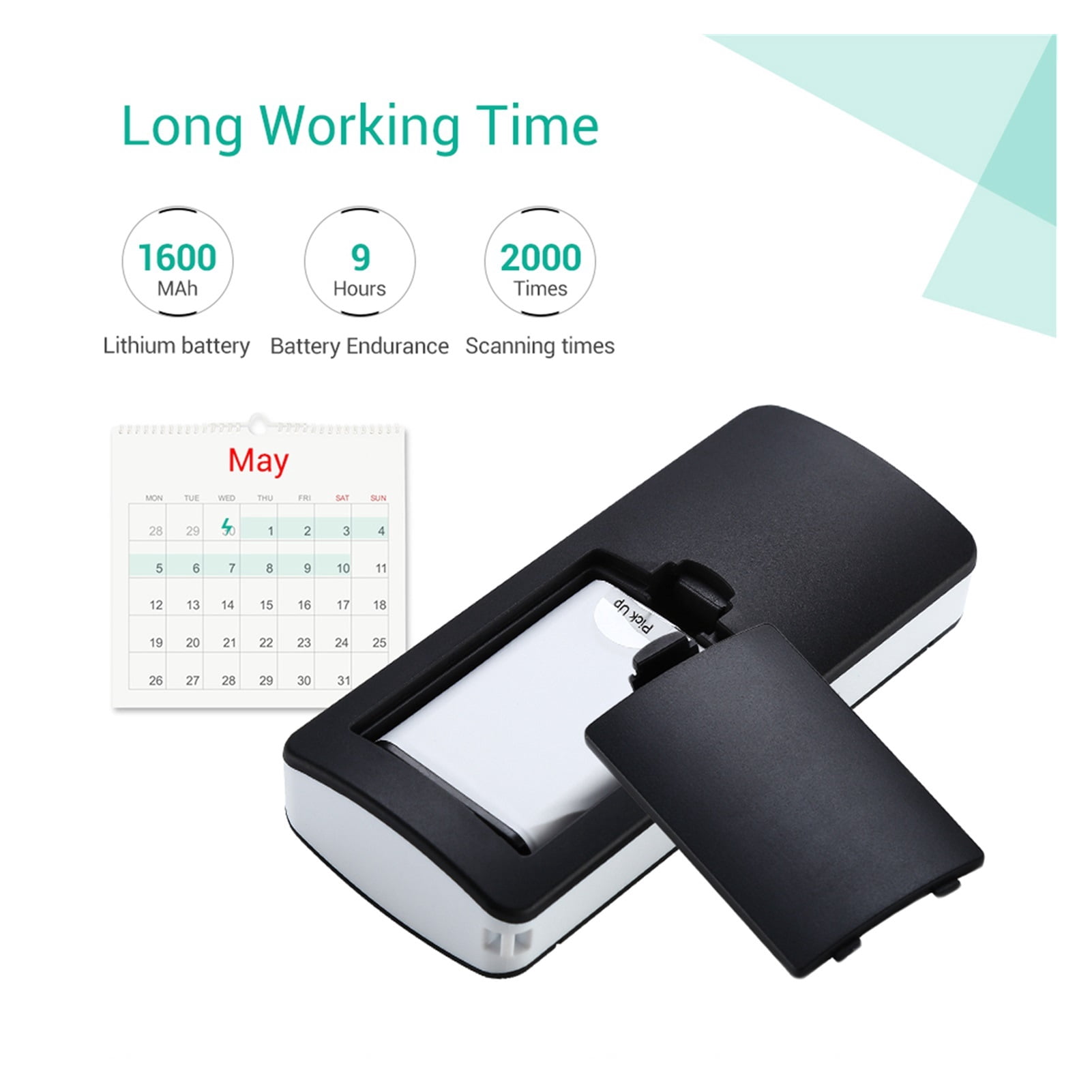 Wireless Bluetooth 2D Barcode Scanner PDF417 DataMatrix QR Code Reader For Pocket Mini 2D Scanner ,Easy to Operate