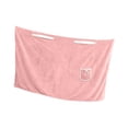 thumbnail image 2 of Toalla de baño para mujer, falda de baño de secado rápido, bata de ducha para piscinas y spa. Rosa, 2 of 9