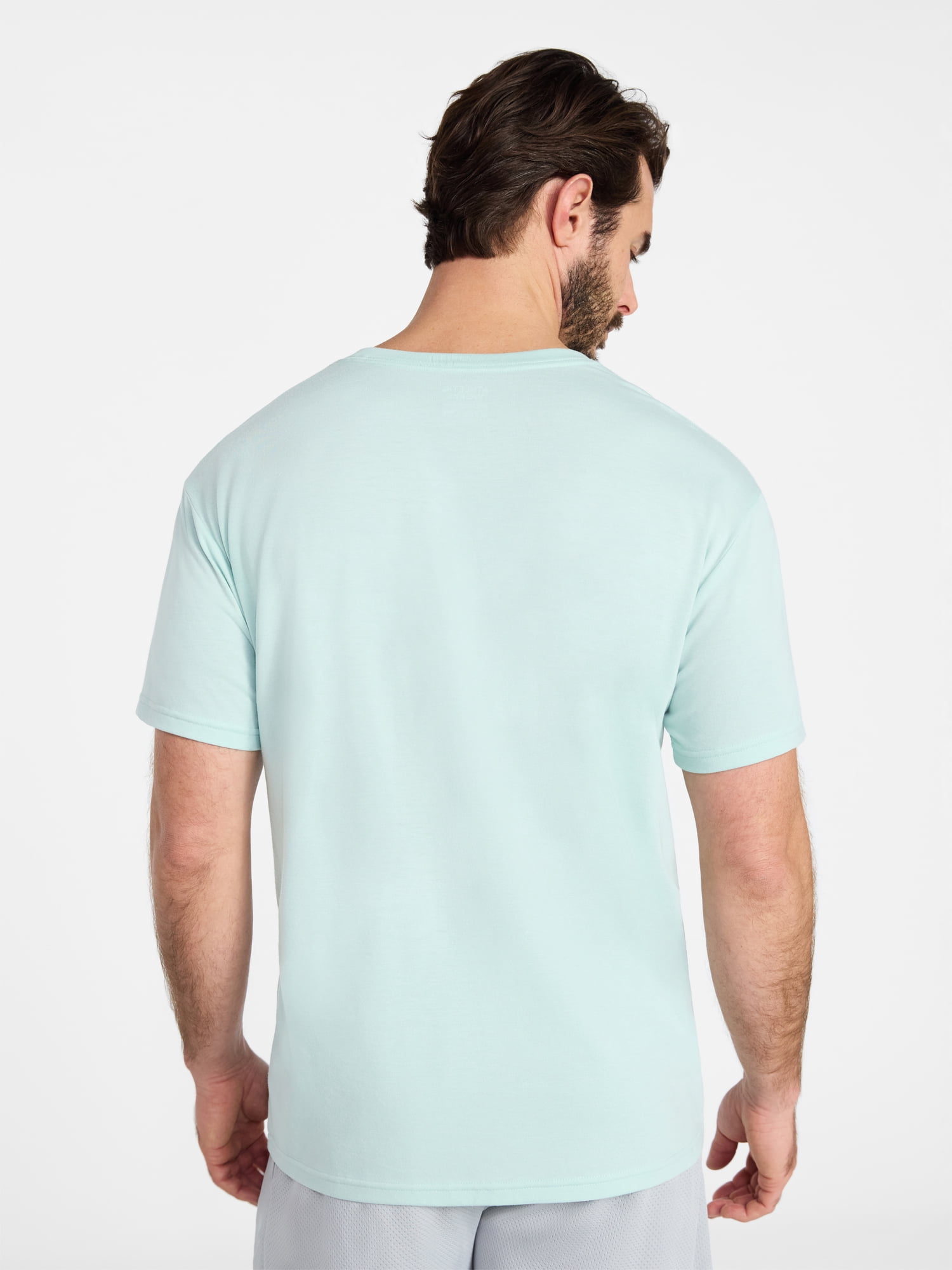 Athletic Works Men's and Big & Tall Tri Blend Tee with Short Sleeves, Sizes XS-4XLT