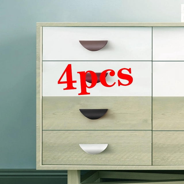 4 Pcs Poignées d'Armoire pour Meubles Poignées de Cuisine Poignées de Tiroir Poignées de Porte de Garde-Robe Simples