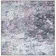 thumbnail image 2 of SAFAVIEH Malibu Dalia Distressed Polyester Area Rug, Plum/Black, 6' x 6' Square, 2 of 13