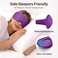 thumbnail image 2 of Getino 3D Blackout Sleep Masks for Women Men, Soft Eye Masks for Sleeping for Side Sleepers, Purple, 2 of 8
