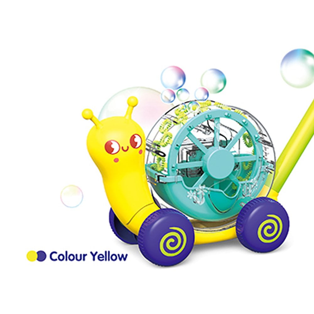 Snail Bubble Toy for Kids,Automatic Bubble Blower Maker Machine Toddler Toys ,Sports & Outdoor Party Play Toddler Toys for Ages 3 Years+,Christmas Birthday Gifts for Boys Girls（Yellow）