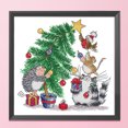 thumbnail image 3 of Christmas Cross Stitch Kits 14CT Stamped Embroidery DIY Crafts (C357 Gift), 3 of 8