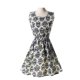 thumbnail image 2 of Mujeres chicas sin mangas chifón fiesta de impresión floral noche corta mini vestido Guardurnaity FS1635-73, 2 of 3