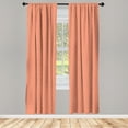 thumbnail image 3 of Ambesonne Peach Curtains, Ornate Spring Flower, Pair of 28"x95", Peach, 3 of 5