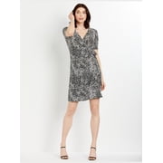 Motherhood Maternity Waist Tie Surplice Maternity Dress