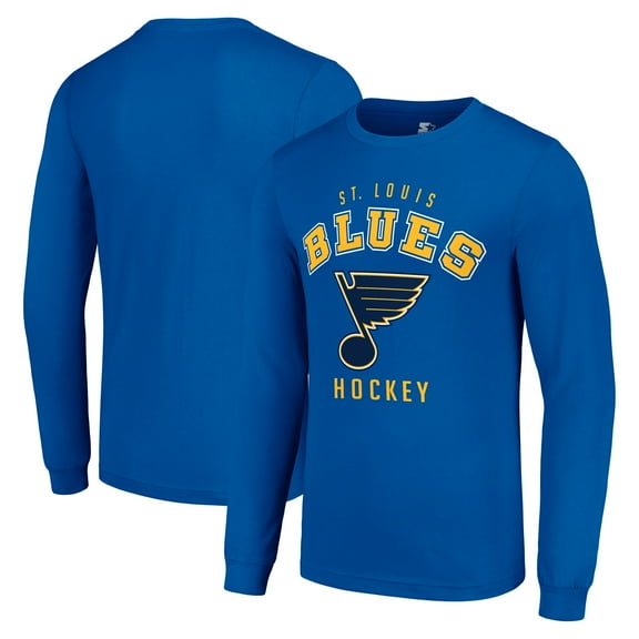 Men's Starter Royal St. Louis Blues Logo Long Sleeve T-Shirt