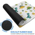 thumbnail image 6 of Long Mouse Pads for Desk,White Dinosaurs Leaves Pattern Desk Mats on Top Of Desks, Desk Mouse Pad Extra Large with 3mm Non-Slip Base and Stitched Edge for Gaming,Office,Work,Home 31.5"x15.7", 6 of 6