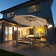 thumbnail image 2 of Costway Sombrilla de Patio de 304.8 cm con Energía Solar, LED, Rotación de 360 Grados, Aluminio Azul, 2 of 6
