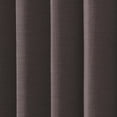 thumbnail image 3 of TWOPAGES Cotton Blend Curtain Room Darkening Pinch Pleat Textured Curtain for Bedroom, 1 Panel, 52"x108L, Purple, 3 of 5