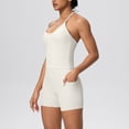 thumbnail image 2 of 2 Piece Outfits Summer,Two Piece Workout Sets for Women Summer Halter Sleeveless Backless Short Tops and Gym Yoga Shorts Athletic Outfits, 2 of 5