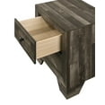 thumbnail image 6 of Rustic Brown Finish 4pc Full Size Platform Bedroom Set Bed Dresser Mirror Nightstand, 6 of 6