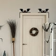 thumbnail image 2 of 2pcs Halloween Door Frame Decoration Set, Glitter Gothic Happy Halloween Wall Art Decor Halloween Corner Sign Bathroom Decor for Indoor Outdoor Door Window, 2 of 4