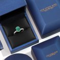 thumbnail image 5 of Gem Stone King 10K Two Tone Gold Green Malachite and Lab Grown Diamond Engagement Ring for Women | 2.70 Cttw | Oval 9X7MM | Gemstone Birthstone | Size 8, 5 of 6