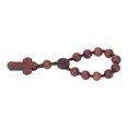 thumbnail image 1 of Pulsera De Rosario, Hermoso Motivo De Crucifijo, Cuentas Colgantes, Rosario, Exquisita Nuez Tallada A Mano Para Regalo Para Espejo De Coche Para Decoración Cergrey Beads Rosary, 1 of 8