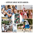 thumbnail image 6 of Sikiie Green Tropical Leaves Basketball Jersey Reversible Men's Mesh Athletic Sports Shirts Training Practice S-4XL4X-Large, 6 of 6