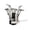 Black, variant on Portable Camping Stove, Outdoor Picnic Burner, Ultralight Backpacking Cooker, Compact Single Piece Mini Stove for Hiking, Travel, Tailgating, Black