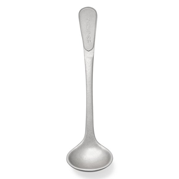 Bon Chef 9301WHTM 1 oz Salad Dressing Ladle, CAESAR - Aluminum, White