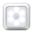 thumbnail image 1 of TFixol Motion-Activated LED Night Light for Closets and Hallways, 0-5m Range, 120° Angle, Magnetic Base with 3 Mounting Options, Silver/White, Cold/Warm Light, 3 AAA Batteries (Not Included), 1 of 6