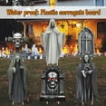 thumbnail image 7 of Halloween Tombstone, Graveyard Decorations for Halloween Gravestones Yard Signs with Stakes Witch 3PCS 23.6'' Large Ghosts 3PCS 15.7'' Gravestones Outdoor Decoration for Home Party Garden, 7 of 7