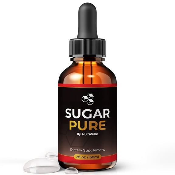 Sugar Pure Drops – Daily Liquid Formula with a Clean, Natural Blend to Support Natural Flow, Balanced Levels & Healthy Circulation | Convenient for Consistent Use (30 Servings)