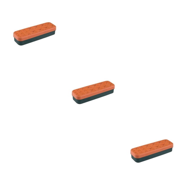 Inteprter Caja de almacenamiento de lápices labiales, soporte cosmético, dormitorio doméstico, lápiz de cejas, cepillo, estuche organizador naranja verde 3Conjunto