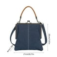 thumbnail image 3 of Todaioua Mini Denim Crossbody Bag For Women,2025 Womens Small Blue Denim Tote Kiss Lock Purse Handbag for Daily Life, 3 of 6