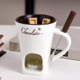 thumbnail image 3 of Tea Candle Fondue Set - Chocolate Fondue Mug Set - Chocolate Melting Mug Use The Included Tea Light Candles To Heat And Create A Cozy Atmosphere While Keeping The Hot Pot Warm, 3 of 8