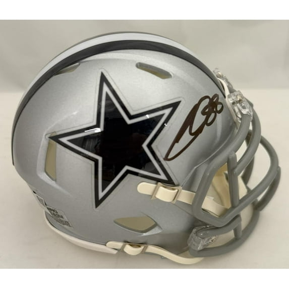 CeeDee Lamb Autographed Hand Signed Dallas Cowboys Mini Helmet - Fanatics COA