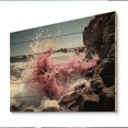 thumbnail image 2 of Designart "Coastal Seashore Charm II" Landscapes Print on Natural Pine Wood, 2 of 5