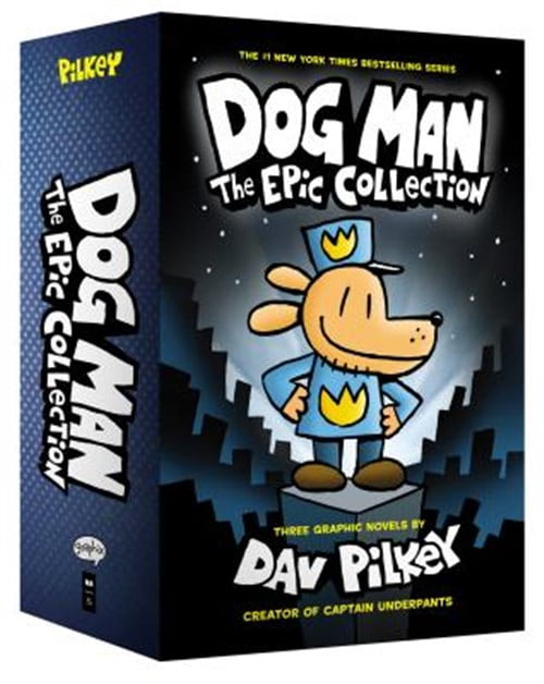 Pre-Owned Dog Man 1-3: The Epic Collection (Hardcover) by Dav Pilkey
