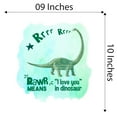 thumbnail image 4 of Watercolor Decal Rawr Means I Love You In Dinosaur Living Room Wall Decal for Family Funny Jurassic Quotes Lettering Art Cute Themed Room Décor - Size: 9 In x 10 In, 4 of 5