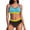 Light Blue, variant on Women's Color-Block Sports Bra & Shorts Active Set - Supportive Yoga & Gym Wear