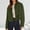 Green, variant on Faux Suede Jackets for Women Casual Button Cropped Coats Fall Long Sleeve Outerwear Work Office Clothes New Casual Jackets for Women White S