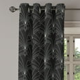 thumbnail image 3 of Ambesonne Grommet Curtain, , 50"x72", Charcoal Grey White, 3 of 5