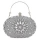 thumbnail image 1 of Bolso de mano de noche con diamantes de imitación para mujer, bolso de mano con perlas para boda, fiesta de graduación, opción multicolor, plateado, 1 of 5